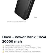 Hoco - Power Bank J165A P0852-AV004 - Img 57833146