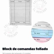 Vendo block de comandas foliado. - Img 55686464