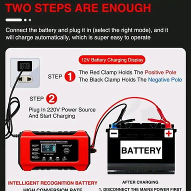 CARGADOR INTELIGENTE DE BATERÍAS 12V 6A - 4/4