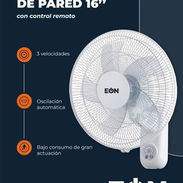 🚧 Ventilador de Pared 16" con Control remoto Color Blanco Marca EÒN 🚧 - Img 54998666