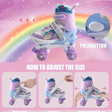🛼Patines Ajustables para Niños y Niñas (3-12 años) con Luces LED y Equipo de Protección🛼 - Img 123832384