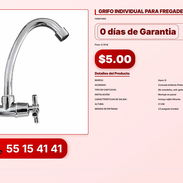 GRIFO INDIVIDUAL PARA FREGADERO A PARED VPT-0134 - Img 56198747
