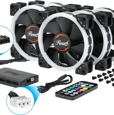 ROSEWILL SET 5 FAN ARGB (NUEVOS EN CAJA) - Img 89480081
