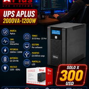 ⚡1200W ⚡ UPS APLUS 2000VA/1200W CON 2 BATERIAS 12V9A 110V. MENSAJERIA Y GARANTIA 7 DÍAS. TL 54833699 - Img 55658763