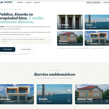 Compra y venta de casas en Cuba :Mambbu donde el caos de Facebook se termina. Entra a la web líder y encuentra tu hogar - Img 120878100
