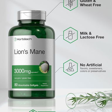 Melena de León 3000mg (Horbäach · 80 cápsulas blandas) - 6/6