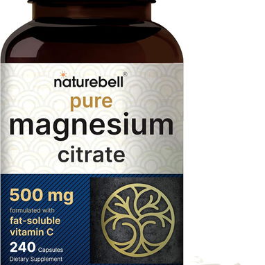 Citrato de Magnesio 500mg + Vitamina C (Naturebell · 240 cápsulas) - 2/4