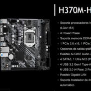 KIT 9NA ASROCK H370M-AR2.0+CPU PENTIUM 54OO (4 HILOS)+4 RAM DISIPADAS - Img 45603990