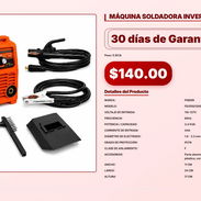 MÁQUINA SOLDADORA INVERTER PORTÁTIL . - Img 56933386