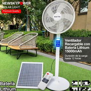 Lo Mejor Del Mercado Adiós al Calor🔥 VENTILADOR de Pie Recargable con batería de Lithium Nuevos 65USD 12h LED USB Pan - Img 55661404