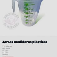 Vendo jarras medidoras plásticas. 3 unidades. - Img 56945742