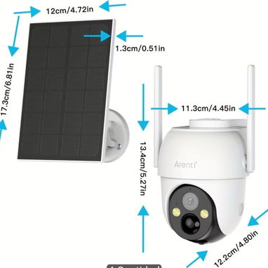 Camara de seguridad con panel solar - Img 123283940