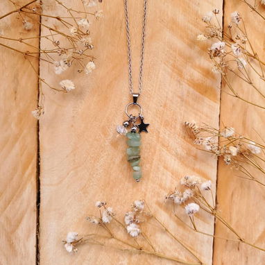 *Colección de Cadenas Sigilias*_ *Materiales:* Acero inoxidable + Piedras Naturales - 6/9