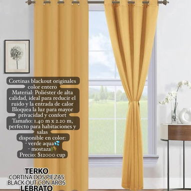 juego de dos paños cortinas BLACKOUT - 2/2
