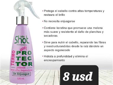Sprey termoprotector.tratamientos de dos fases.shampoo vitacolor.dhampoo liso perfecto.shampoo rizos definidos - Img 66584204