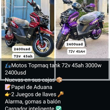 🛵🔥 ¡MOTOS ELÉCTRICAS Y BICIMOTOS NUEVAS A LA VENTA! 🔥🛵  ⚡ Potencia, comodidad y estilo para moverte por la ciudad - 2/2
