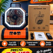 VENTILADOR RECARGABLE F6 — NARANJA - Img 58055390
