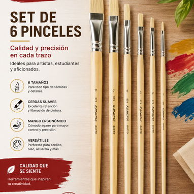 PINCELES DE DIFERENTES MEDIDAS Y ESPATULAS - 3/5