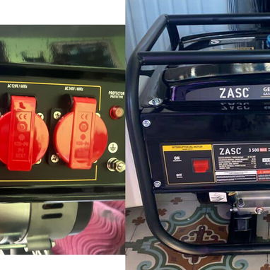 Planta eléctrica 3500 whatt 110 y 220v marca Zasc precio $355 USD con transporte adicional - Img 111101118
