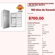 REFRIGERADOR MILEXUS 16 PIES (ML-RF-WD-16CUFT) VPT#-0264 - Img 55243191