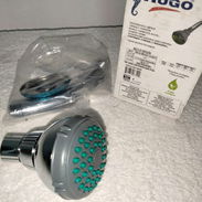 Regadera ecologica anti sarro RUGO Fácil limpieza C/ brazo y chapetón Incluye tubería de instalación Acabado Cromo - Img 57687908