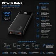Power Bank • Entradas: Micro USB y USB-C (5V / 2.1A). • Salidas: 2 puertos USB (5V / 2.1A). Precio 25 USD mensajería inc - Img 56054291