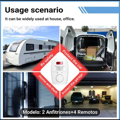 Alarma de Sensor de Movimiento Infrarrojo - Img 124248275