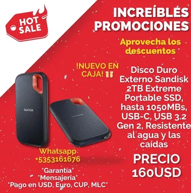 Disco Duro EXTERNO 4tb / Externo Interno SSD 1TB/ Disco Portable 2tb / Ofertas de HDD y SSD Nuevos en caja / +5353161676 - Img 82735663