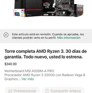 Torre completa AMD Ryzen3 . 30 días de garantía. Todo nuevo a estrenar. - Img 48942863