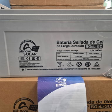 BATERÍA DE GEL, MARCA "ALL NOVU" - Img 123012672