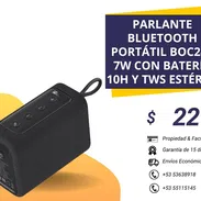 Parlante Bluetooth Portátil BOC244 7W, con batería 10H y TWS estéreo - Img 53517106