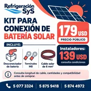 Kit para conexión y desconexión de batería solar — 179 USD - Img 55767077