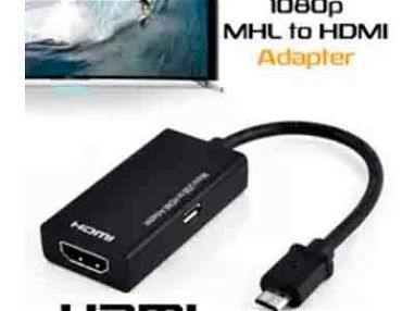 Adaptador micro USB a HDMI por cable 14 USD - Img 68544885