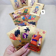 *CARTAS DE DRAGON BALL PVC DORADO* (Paquete de 10 cartas importadas) - Img 56976541