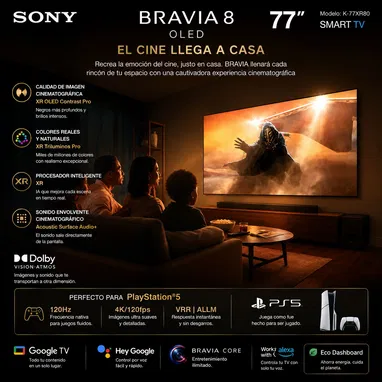 SONY BRAVIA 8 OLED 77” Smart TV google - Img 122410905