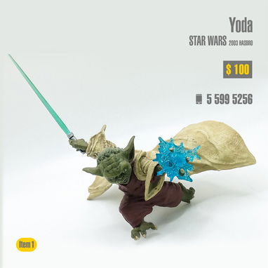 YODA ACTION FIGURE STAR WARS - 2003 HASBRO - Img 123638928
