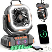 Ventilador Recargable XINYI STAR 40000 mAh – 80 USD – Apagones y Camping - Img 57772887