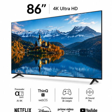 TV LG thinq AI 4k UHD model:86UQ8000AUB 86” sellados en caja - Img 123539901