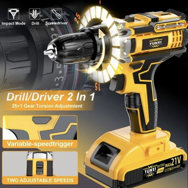 ⚒️ Taladro Atornillador inalámbrico. Herramientas perfectas, Hogar Feliz! 🛠️ - 3/5