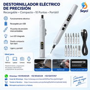 Mini destornillador recargable con 10 puntas - Img 57354123