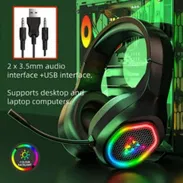 🎧 Auriculares Gamer USB para PC – Sonido Envolvente + Estilo LED - Img 51364186
