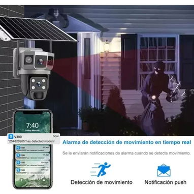 Seguridad 24/7 con Camara Solar 2 Visores Wifi - Img 126589435