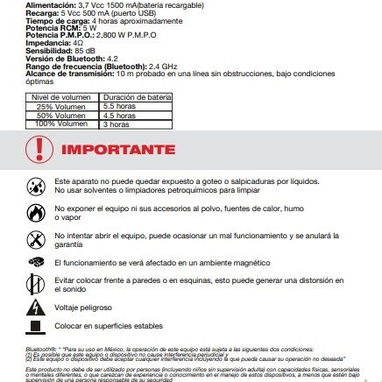 Bocina Bluetooth Marca KAISER - Img 126166694