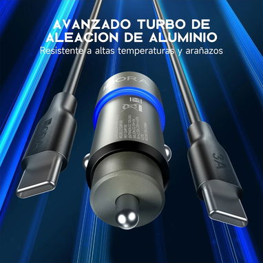 Cargador de carro USB Tipo C 20W. Carga rápida - 1Hora GAR156 💚 🌐 $4.96 - 2/7