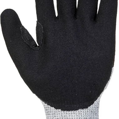 Guantes de trabajo de seguridad (Portwest A722) resistentes a cortes antiimpactos, color gris/negro - 3/5