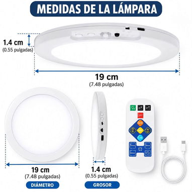 Lámparas para el techo con accesorios y mando - 3/4