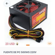 Fuente de PC 500 Ws - Img 55911875