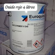 Oxido rojo y gris 4 litros euroquimica linea industrial importada de España en nuestro almacén en playa - Img 56216131