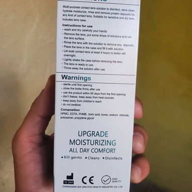 Vendo agua para lentes de contacto, solución salina, líquido para lentes de contacto blandos y de gas permeable - Img 105795633