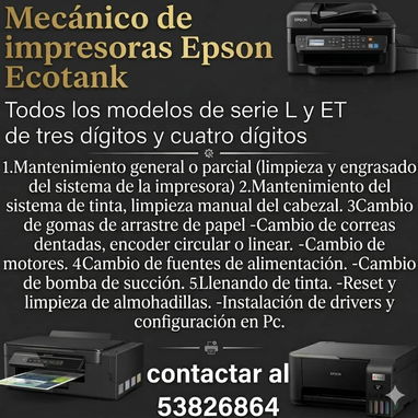 Técnico especializado en impresoras Epson Cerro La habana - Img 121683094